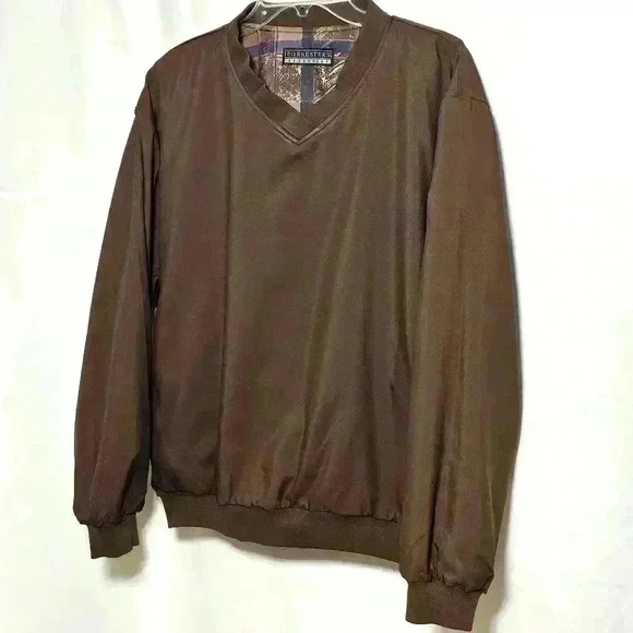 🛑 Vintage Forrester's Outerwear Mens Pullover Reversible Polyester Jacket LG - Picture 2 of 5